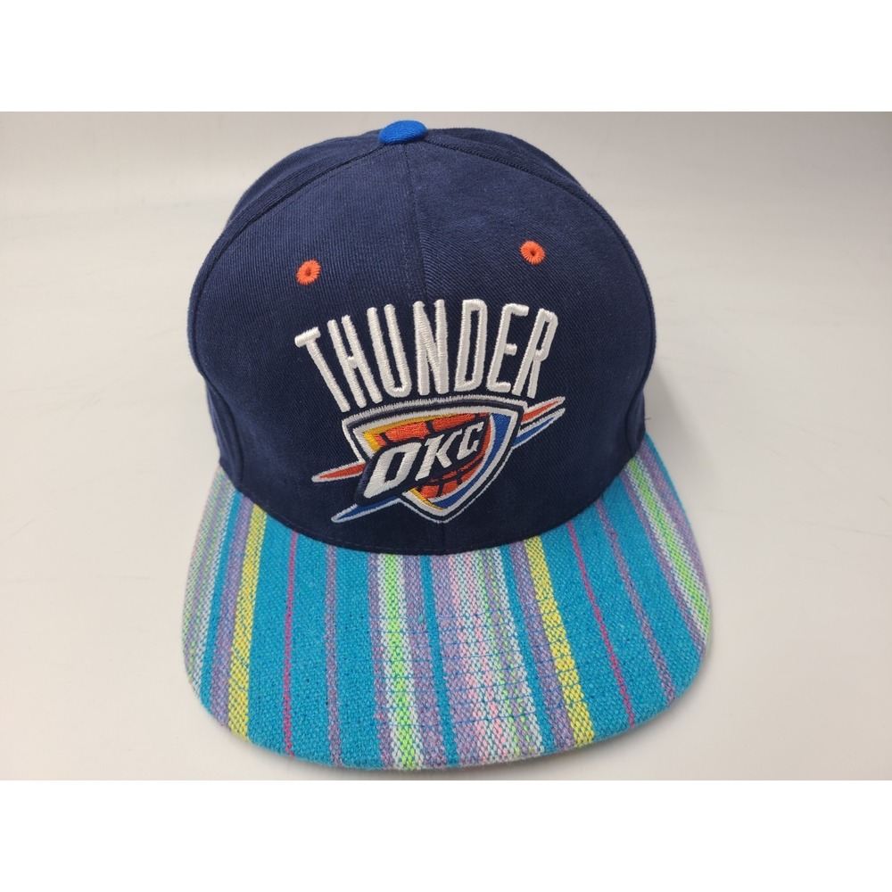Oklahoma City Thunder Mitchell & Ness Snapback Hat Cap Men NBA Basketball Blue
